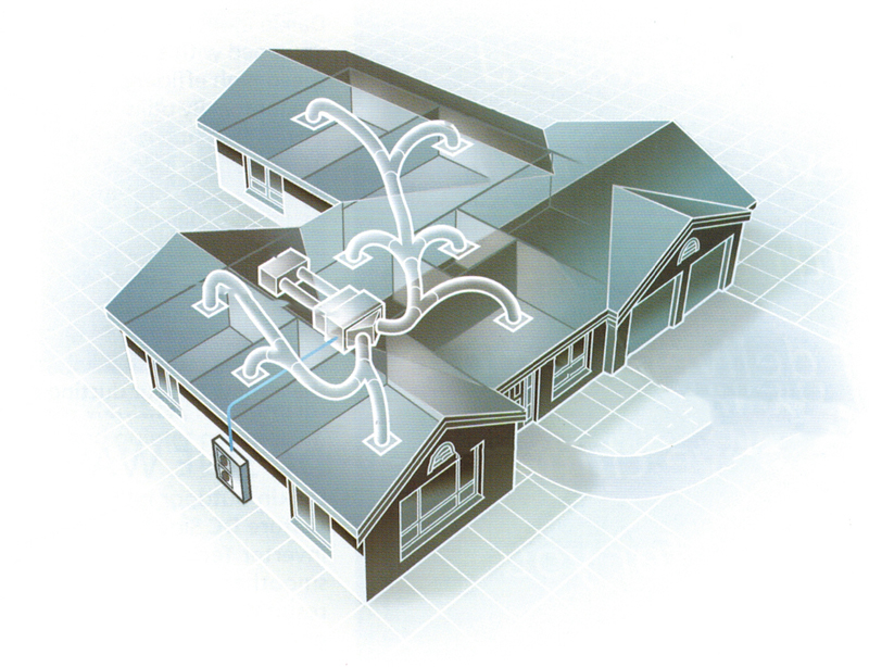 ducted heat pump diagram